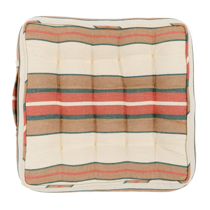 HERINA STRIPE Linen Chair Cushion - Multicolor