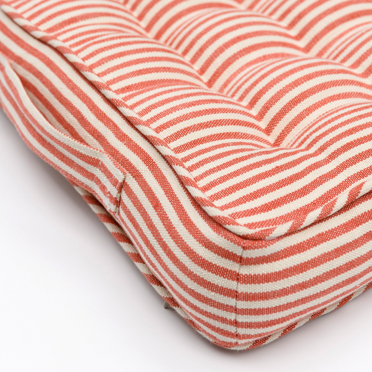 RHUBARB STRIPE linen chair Room cushion - Pink