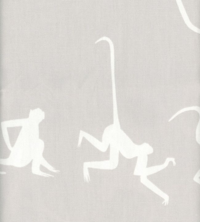 Monkey Puzzle Fabric - Gray 