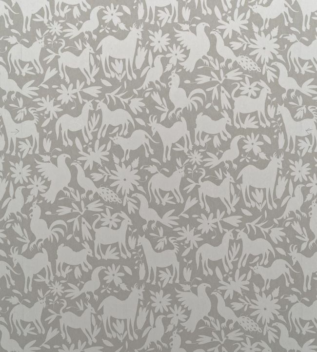 Otomi Wallpaper - Gray 