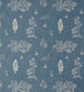 Friendly Folk Fabric - Blue 