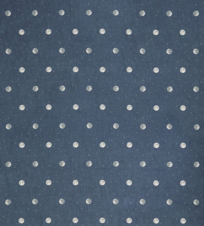 Over The Moon Fabric - Blue 