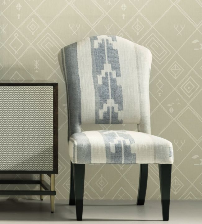 Indus Room Fabric - Blue