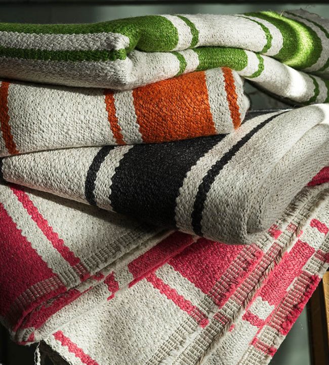 Mountain Stripe Room Fabric 2 - Red