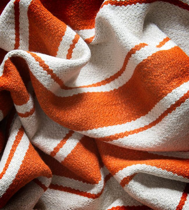 Mountain Stripe Room Fabric - Orange