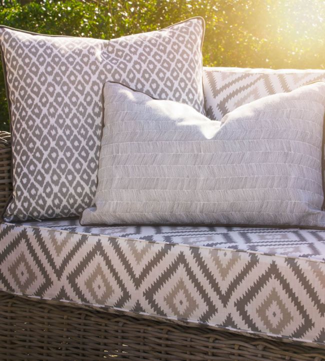 Glacier Outdoor Room Fabric - Gray