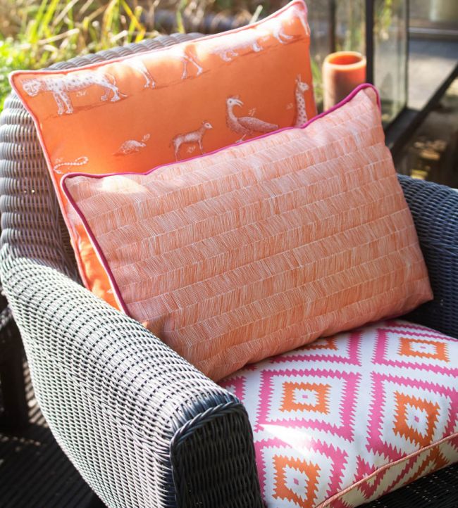 Glacier Outdoor Room Fabric 2 - Red