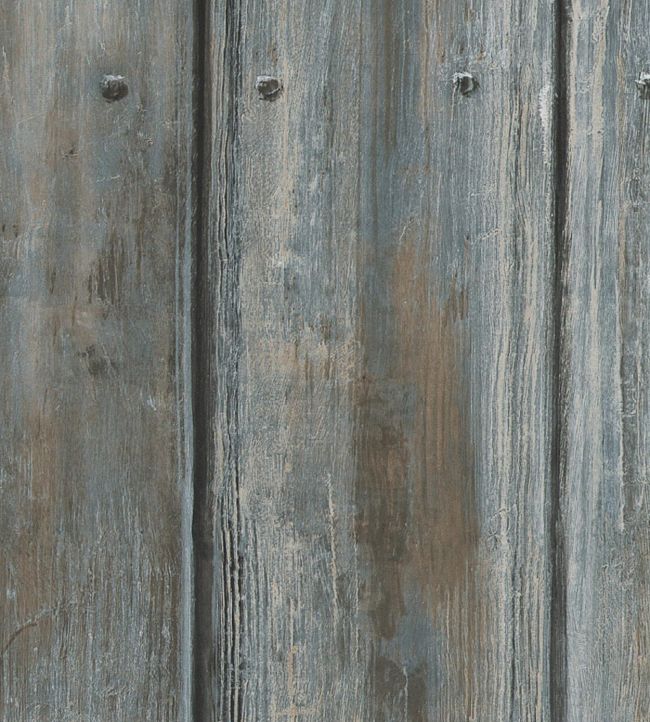 Timber Wallpaper - Blue