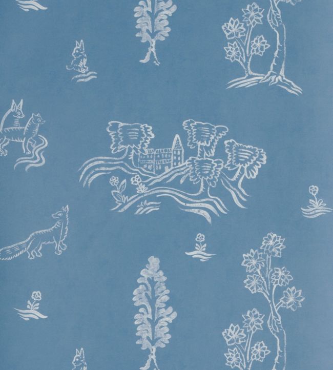 Wychwood Wallpaper - Blue 