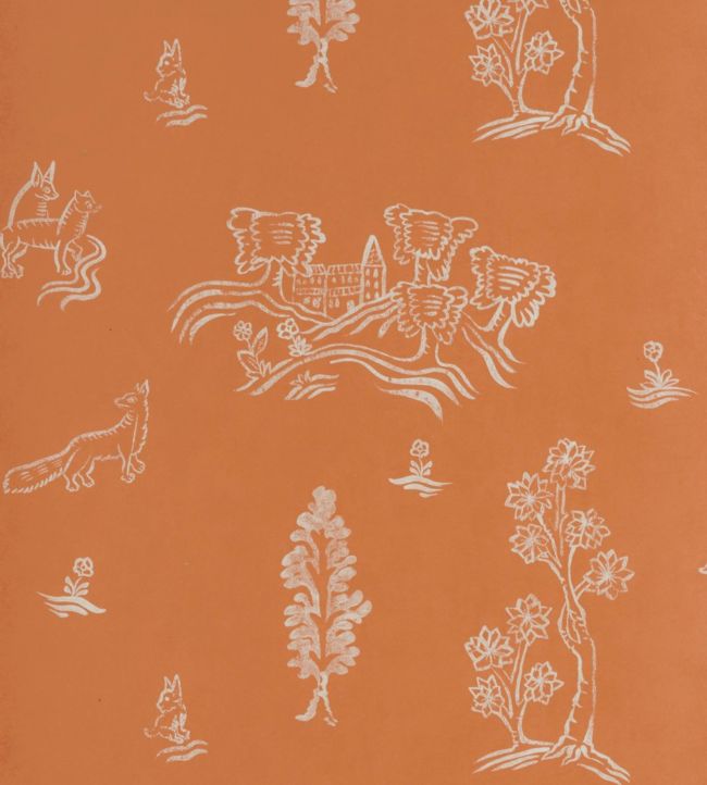 Wychwood Wallpaper - Orange
