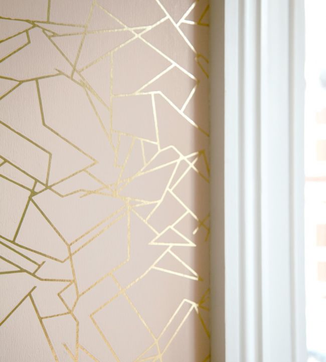 Angles Room Wallpaper - Pink