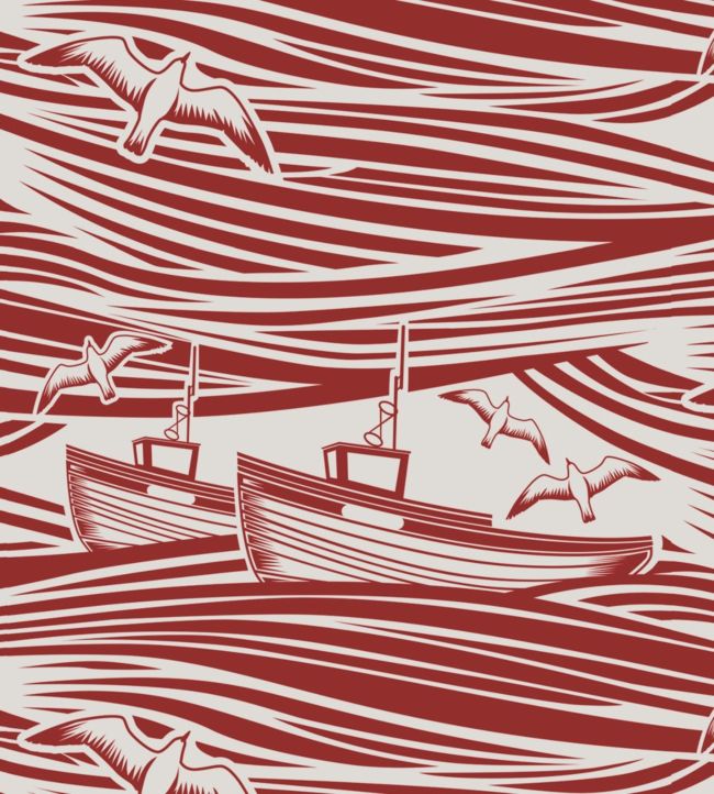 Whitby Nursey Wallpaper - Red 