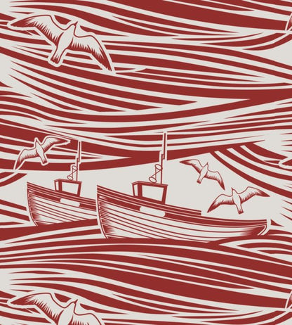 Whitby Nursey Wallpaper - Red 