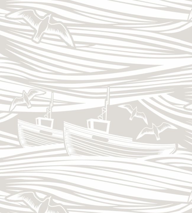 Whitby Nursey Wallpaper - White 