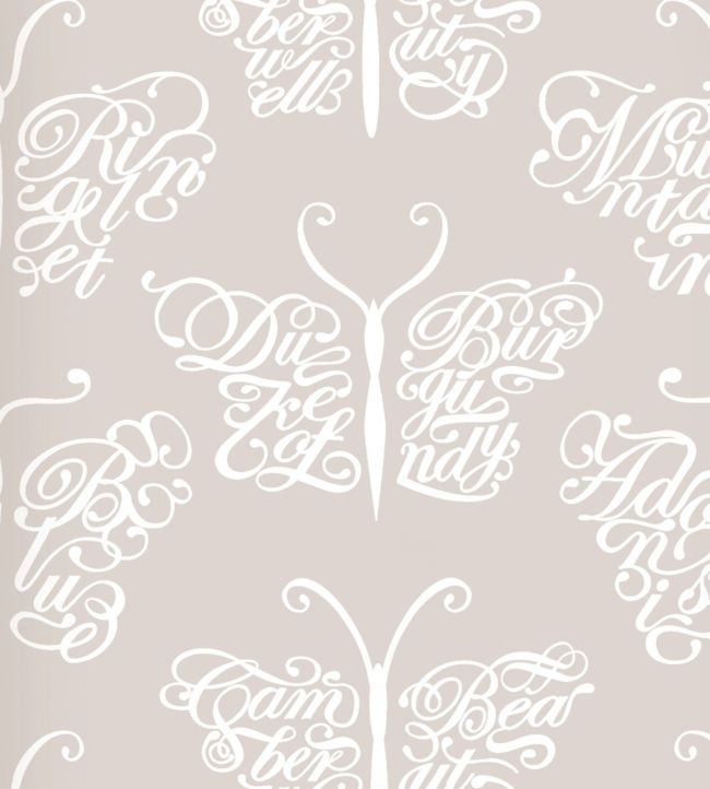 Camberwell Beauty Nursey Wallpaper - Pink