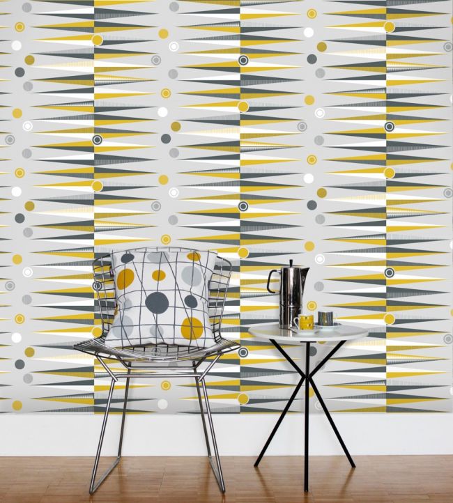 Backgammon Room Wallpaper - Yellow