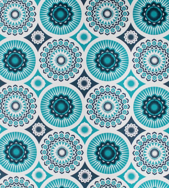 Darjeeling Wallpaper - Teal