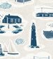 Dungeness Wallpaper - Blue