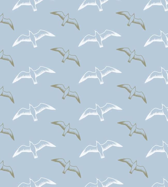 Gulls Wallpaper - Blue