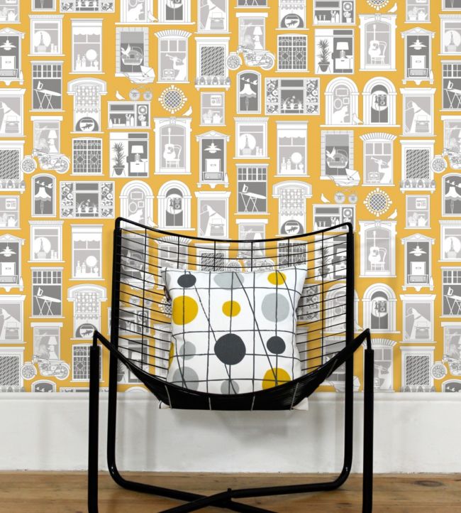 One Day Room Wallpaper - Yellow