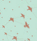 Star-ling Nursey Wallpaper - Teal 