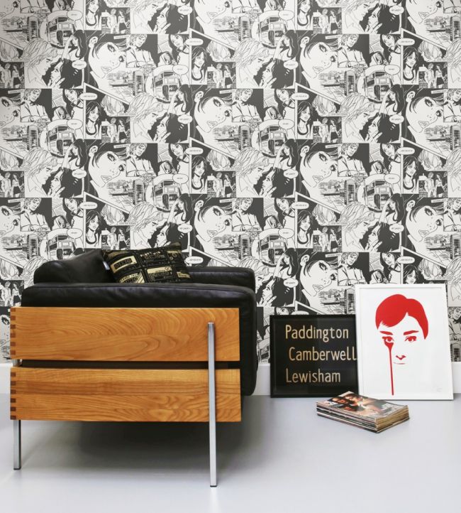 True Romance Room Wallpaper - Gray