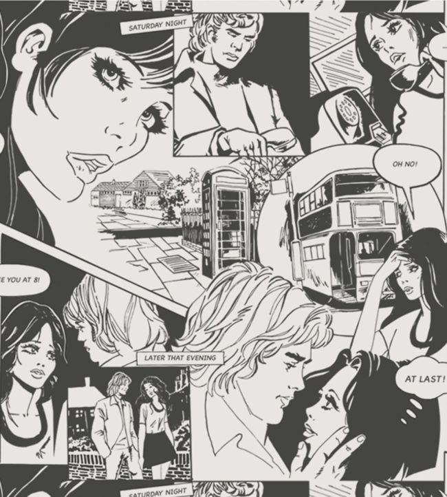 True Romance Wallpaper - Gray