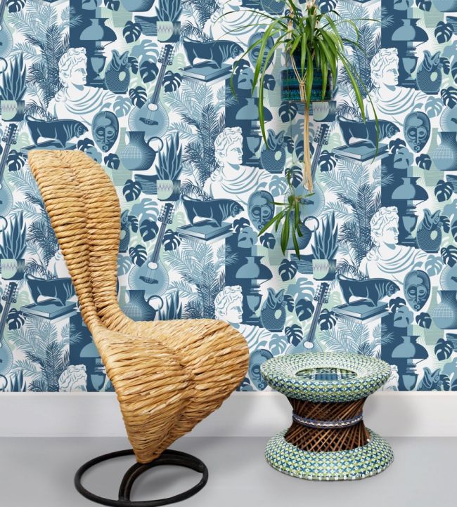 Art Room Wallpaper - Blue