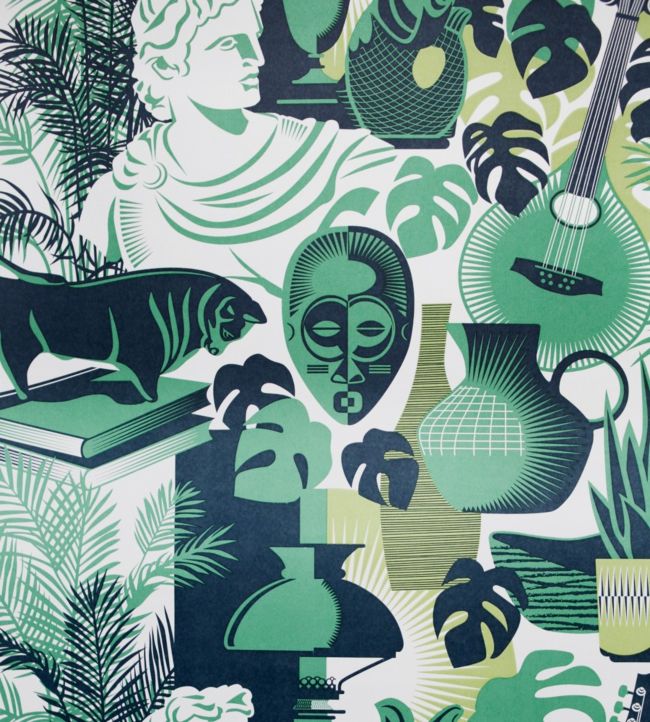 Art Room Wallpaper - Green