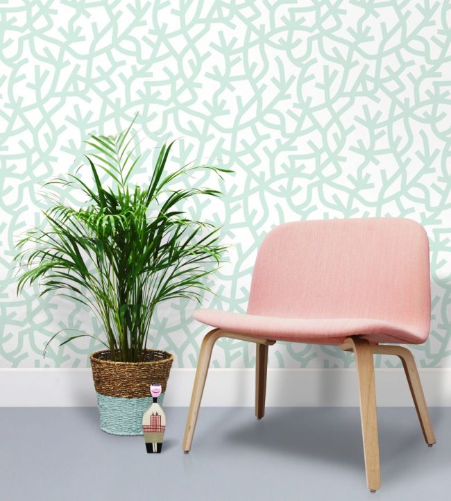 A Forest Room Wallpaper - Blue