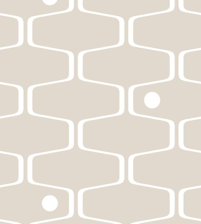 Net and Ball Wallpaper - Pink 