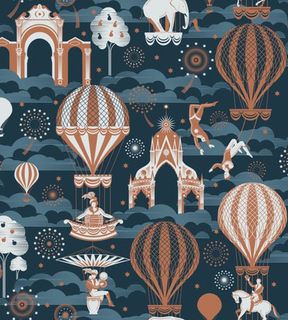 Pleasure Gardens Wallpaper - Blue 