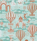Pleasure Gardens Wallpaper - Teal 