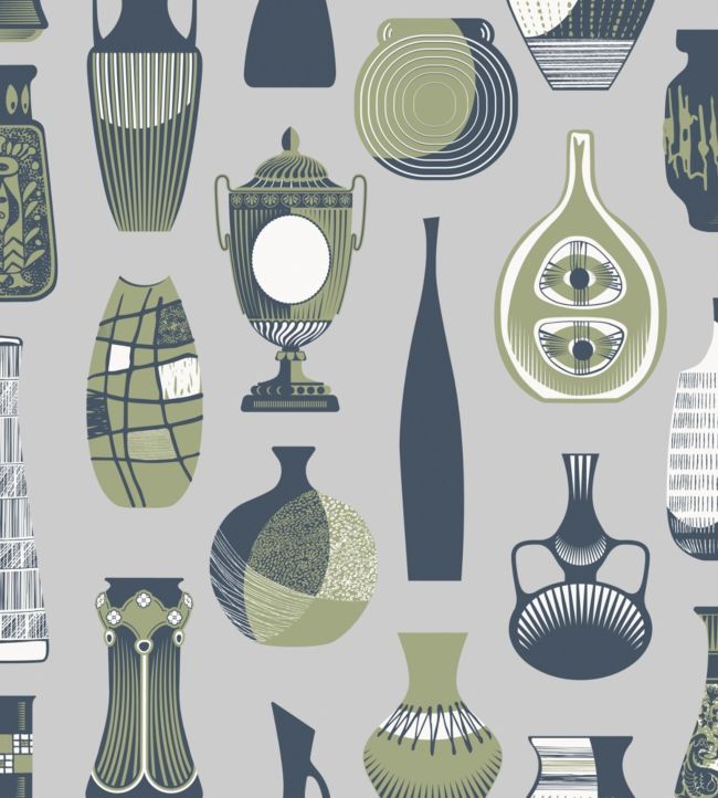 Vessel Wallpaper - Silver 