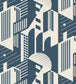 Bauhaus Wallpaper - Blue