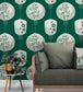 Lucky Lantern Room Wallpaper - Green