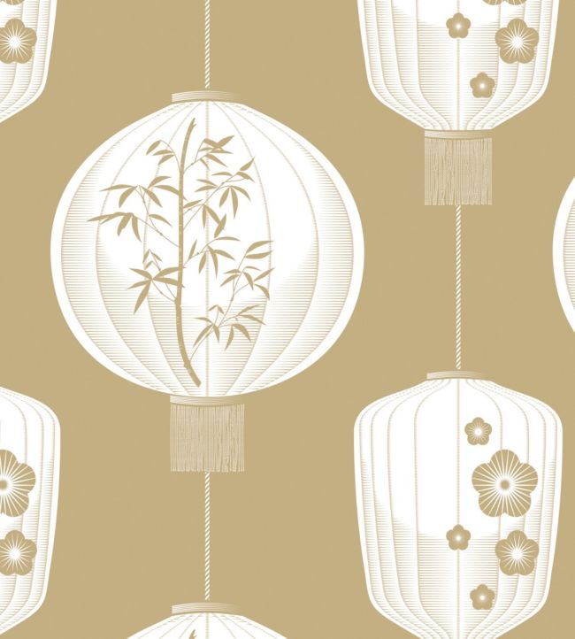 Lucky Lantern Wallpaper - Sand