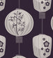 Lucky Lantern Wallpaper - Purple