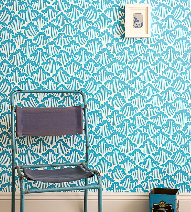 Aranami Wallpaper - Pavilion Blue - 4604 - Farrow & Ball