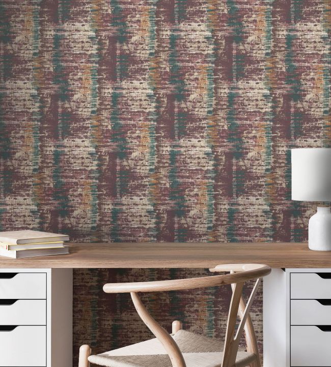 BAZAAR11 - Bazaar Wallpaper - Aubergine - Arley House