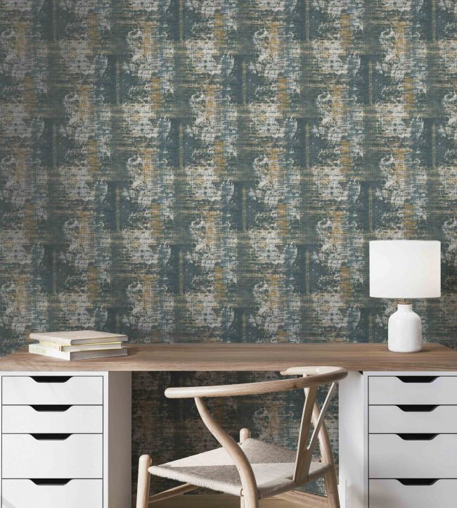 BAZAAR2 - Bazaar Wallpaper - Indigo - Arley House