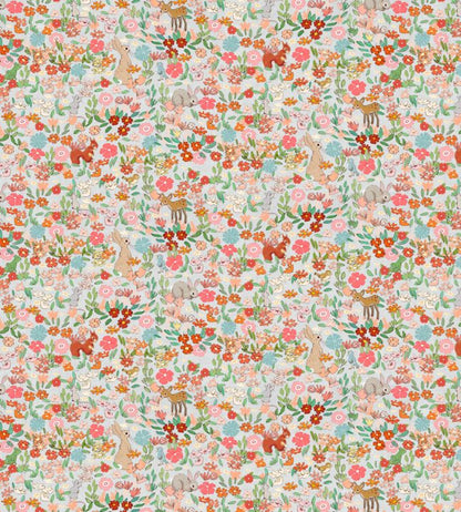 Flower Friends Fabric - Pink