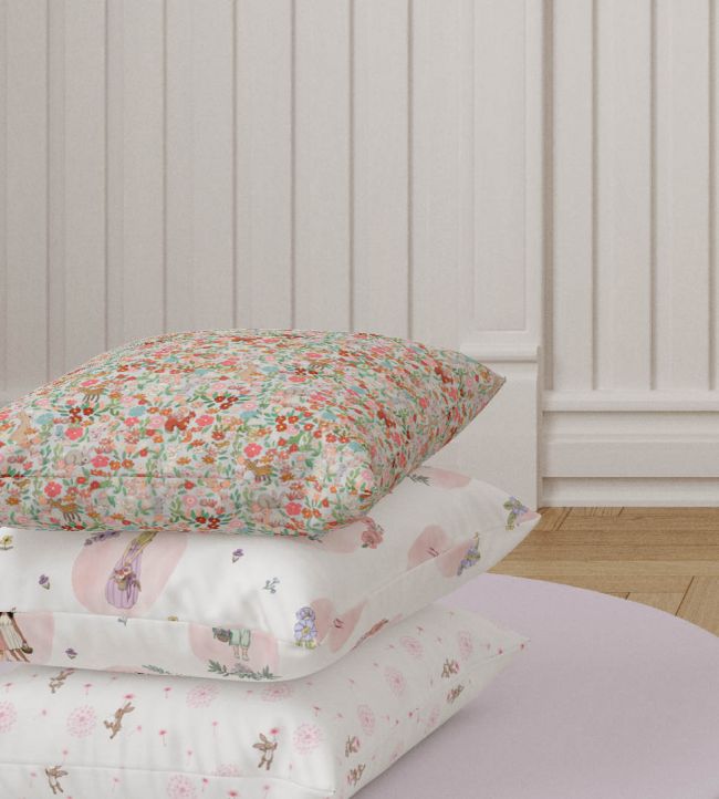 Flower Friends Room Fabric - Pink