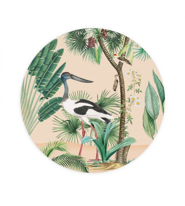 Catch Me Circle Mural - Green