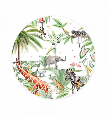 Marielle Smit Stevie Circle Nursery Mural - Green