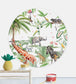 Marielle Smit Stevie Circle Nursery Room Mural - Green
