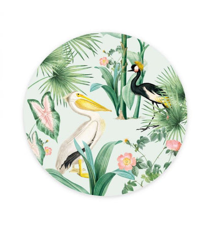 Pelican Circle Mural - Green