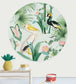 Pelican Circle Room Mural - Green