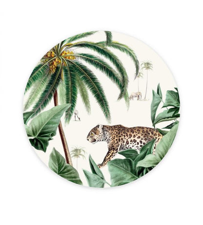 Walk In The Park Circle Mural - Green