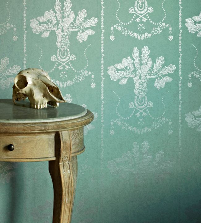 Lucky Charms Room Wallpaper - Teal